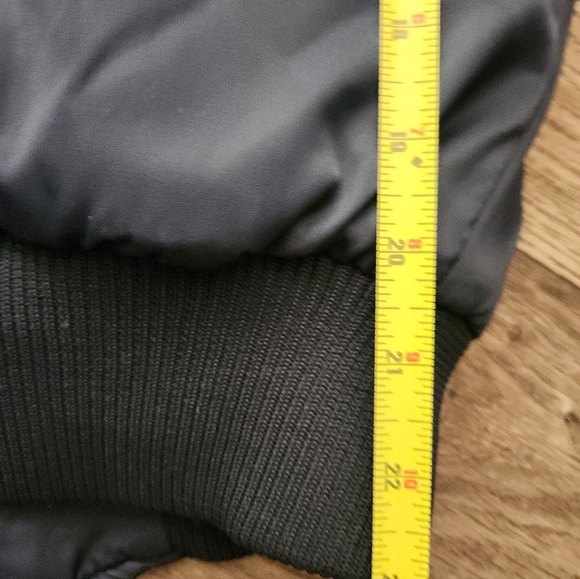 U.S. Blues by Cortina Navy Blue Nylon Bomber Jacket With Sherpa Collar - Picture 10 of 10